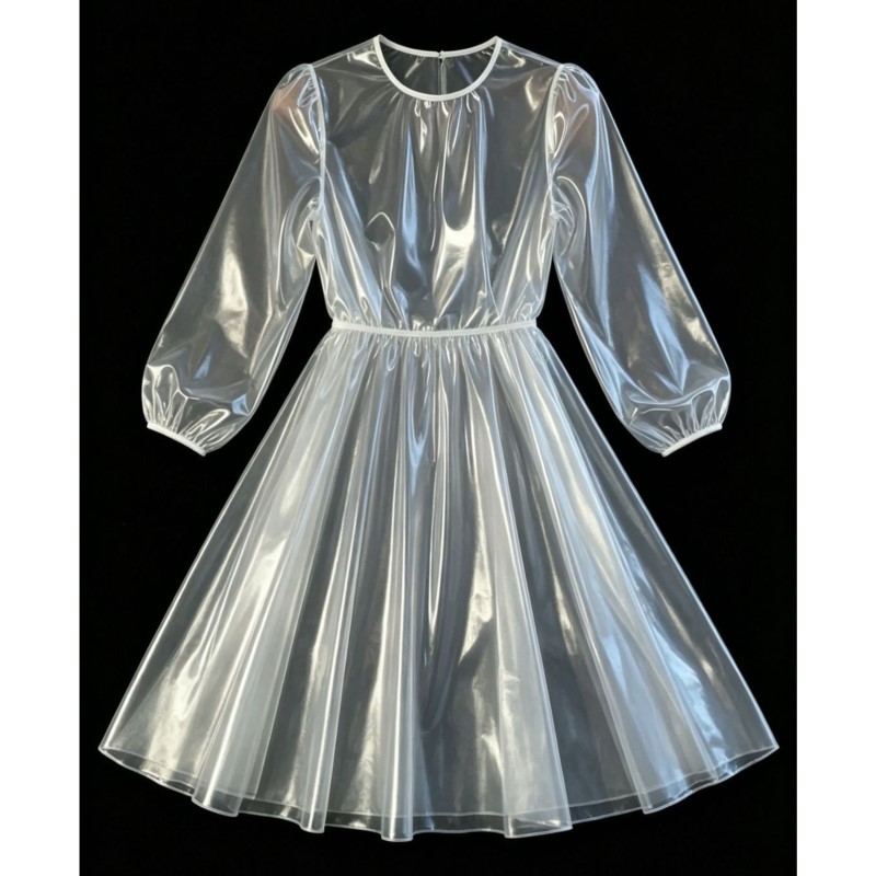 Aqua Sports Club - Men Women Transparent PVC Dress Soft