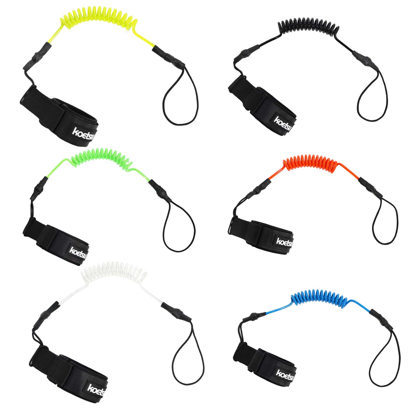 Coiled Bodyboarding Leash TPU  - Stand Up Paddle Leash 评论和价格