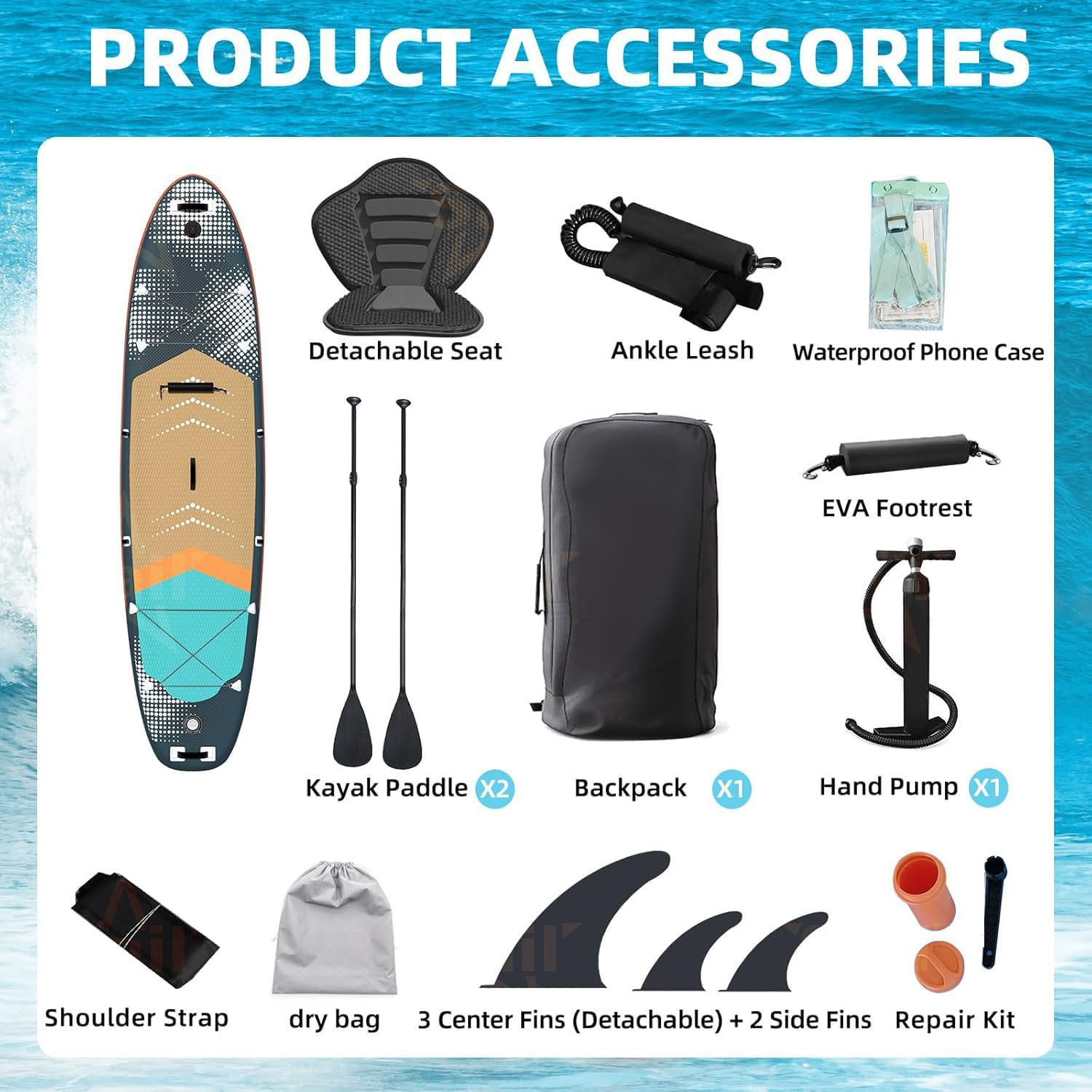 Multi-Purpose Inflatable Stand - Stand Up Paddle Leash 评论和价格