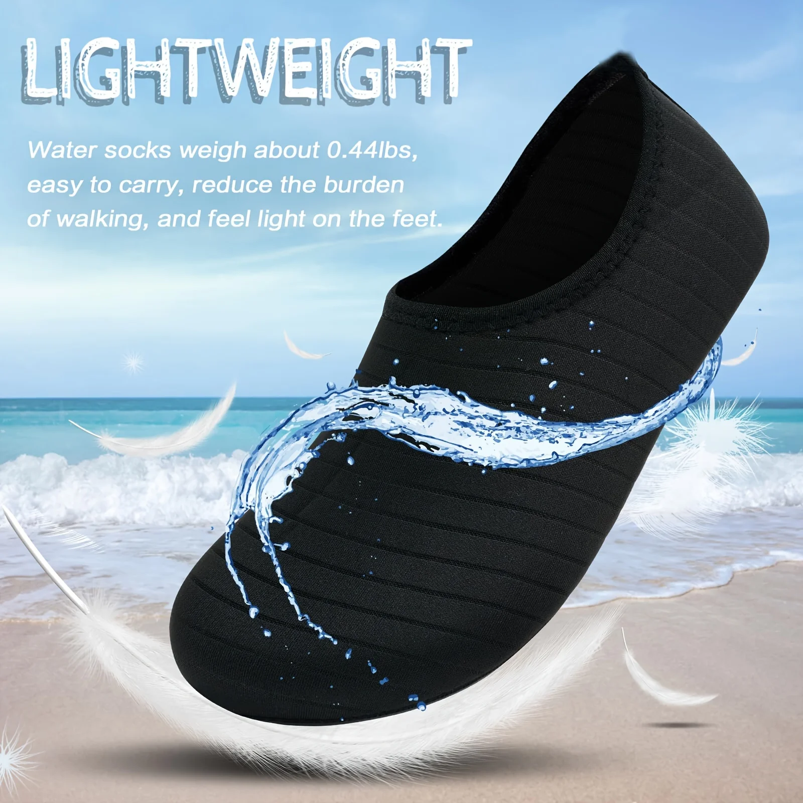 1Pair Water Shoes Women Men Ba - Aquatic Sports Shoes 评论和价格